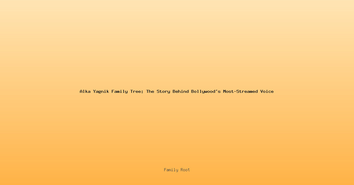 Alka Yagnik Family Tree: The Story Behind Bollywood's Most-Streamed Voice