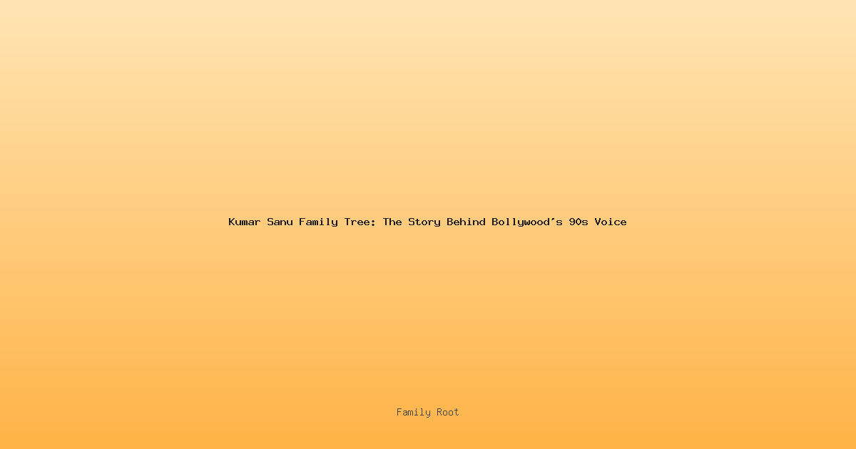 Kumar Sanu Family Tree: The Story Behind Bollywood's 90s Voice