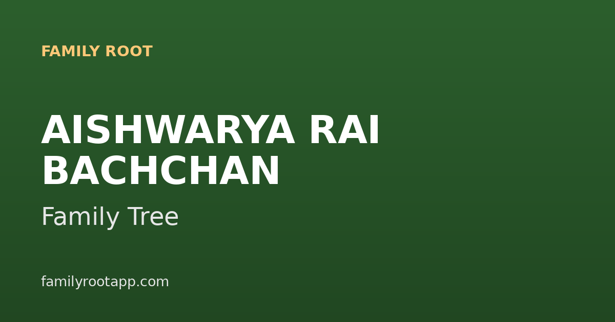 Aishwarya Rai Bachchan Family Tree: The Story Behind India's Most Famous Beauty Queen Turned Actress