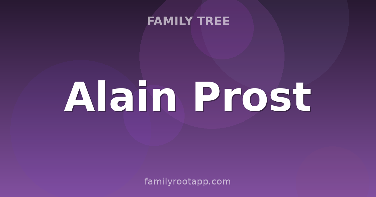 Alain Prost Family Tree: The Story Behind The Professor