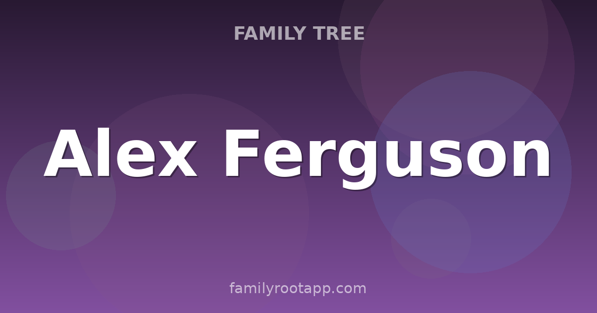 Alex Ferguson Family Tree: The Story Behind Manchester United's Greatest Manager
