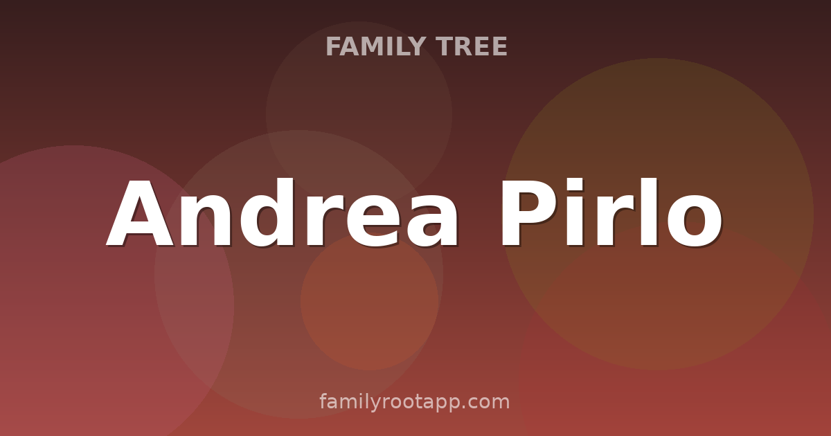 Andrea Pirlo Family Tree: The Story Behind Italy's Maestro