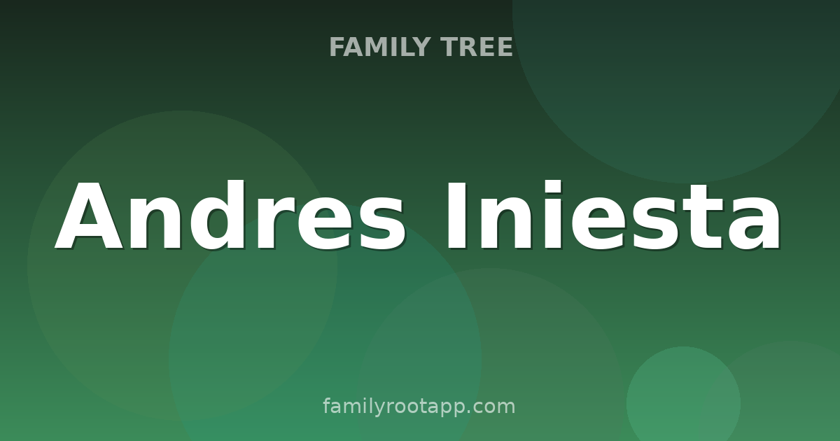 Andres Iniesta Family Tree: The Story Behind Spain's World Cup Winner