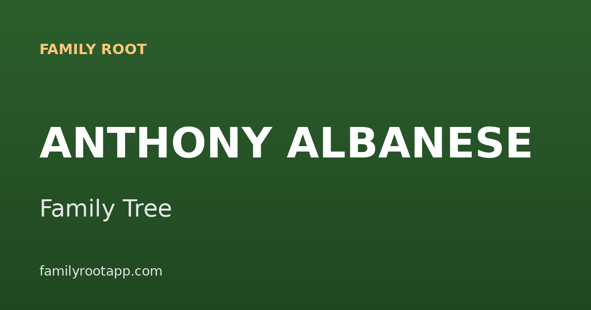 Anthony Albanese Family Tree: The Story Behind Australia's 31st Prime Minister