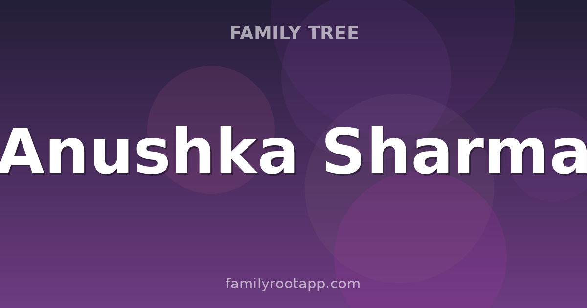 Anushka Sharma Family Tree: The Story Behind Bollywood's Virat Kohli Wife