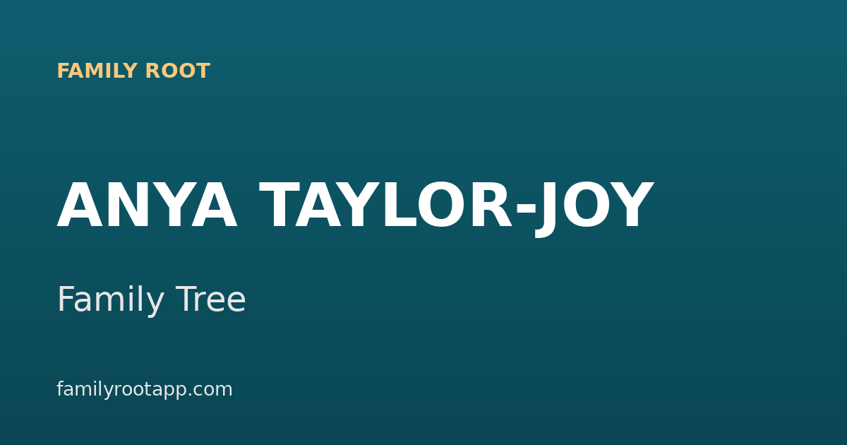 Anya Taylor-Joy Family Tree: The Story Behind the Argentine-British Star