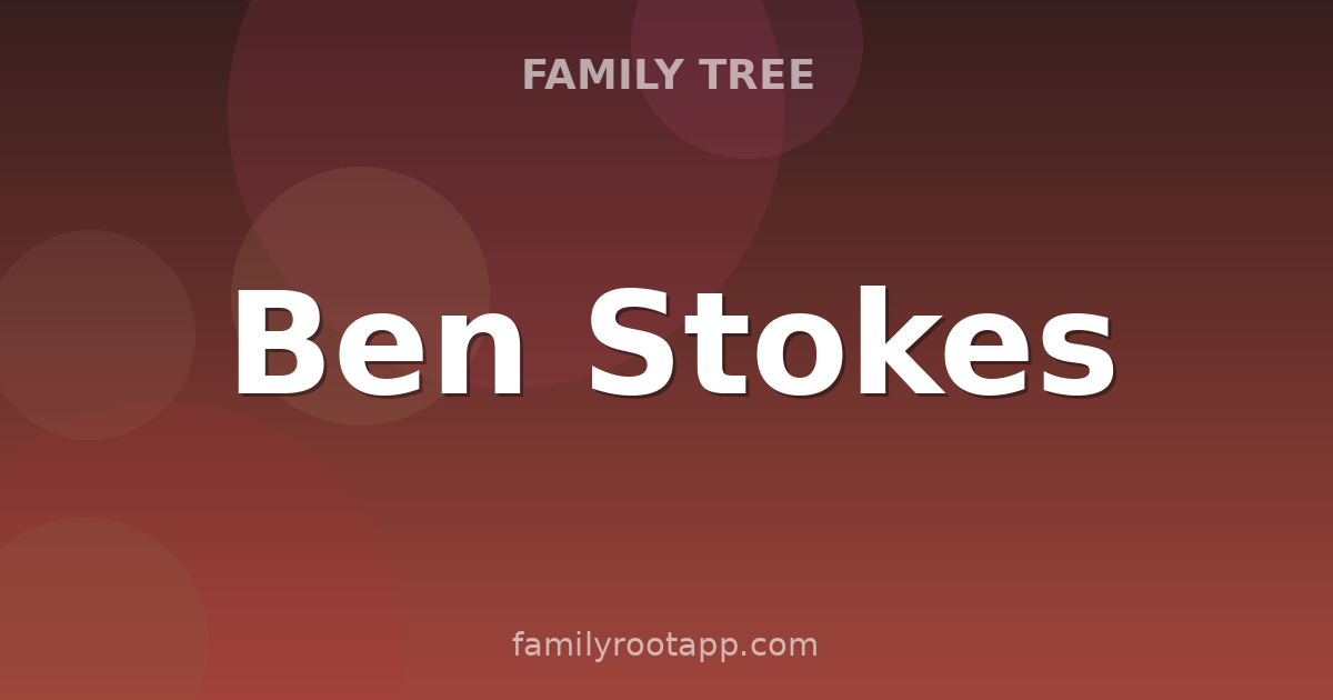 Ben Stokes Family Tree: The Story Behind England's Test Captain