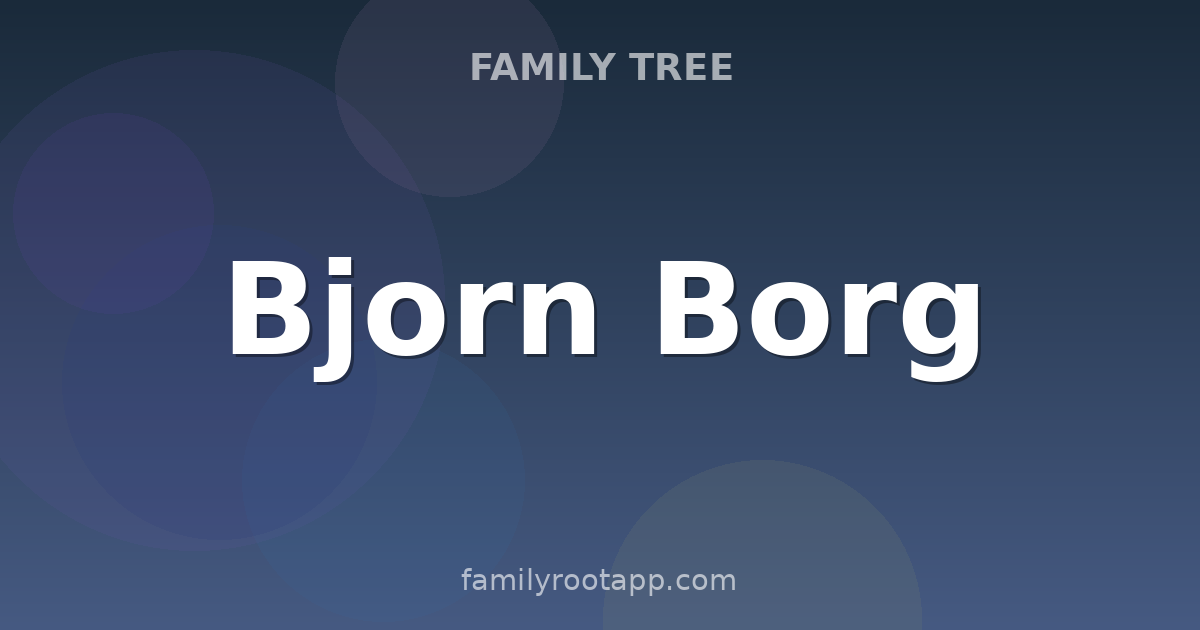 Bjorn Borg Family Tree: The Story Behind Sweden's Tennis Legend
