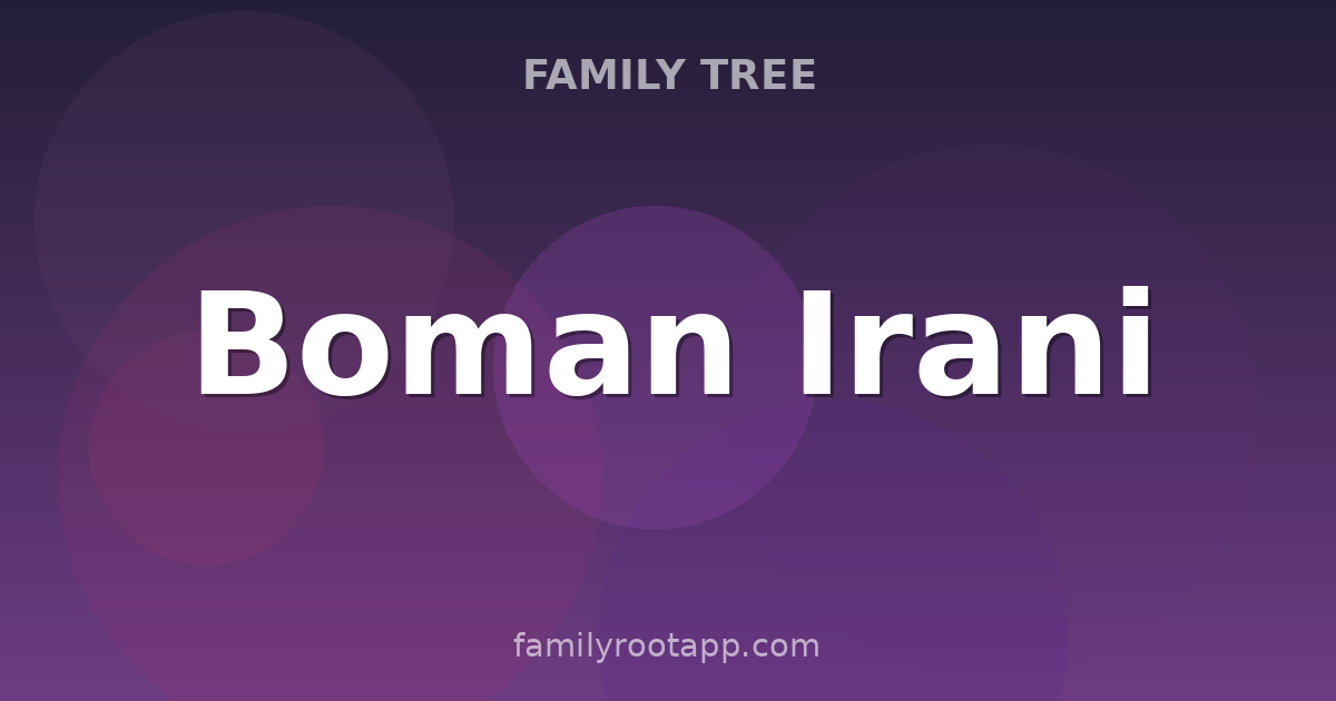 Boman Irani Family Tree: The Story Behind 3 Idiots' Virus