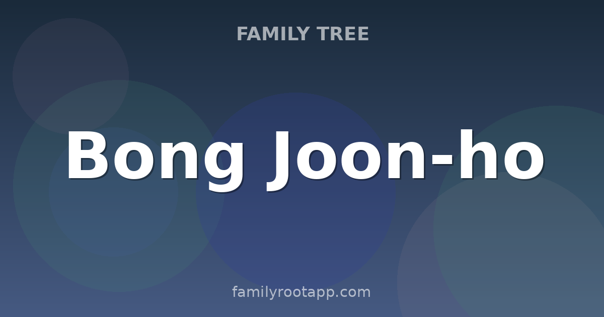 Bong Joon-ho Family Tree: The Story Behind Parasite's Director