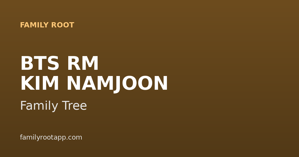 BTS RM Family Tree: The Story Behind the Leader of K-Pop's Biggest Group