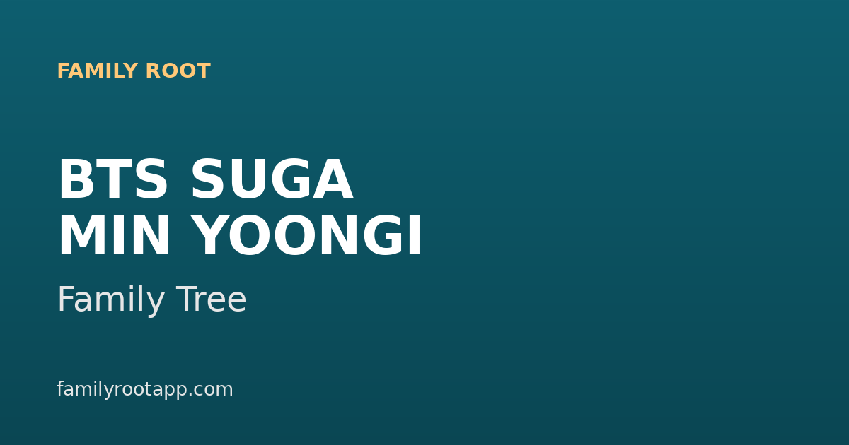 BTS Suga Family Tree: The Story Behind BTS's Rapper-Producer