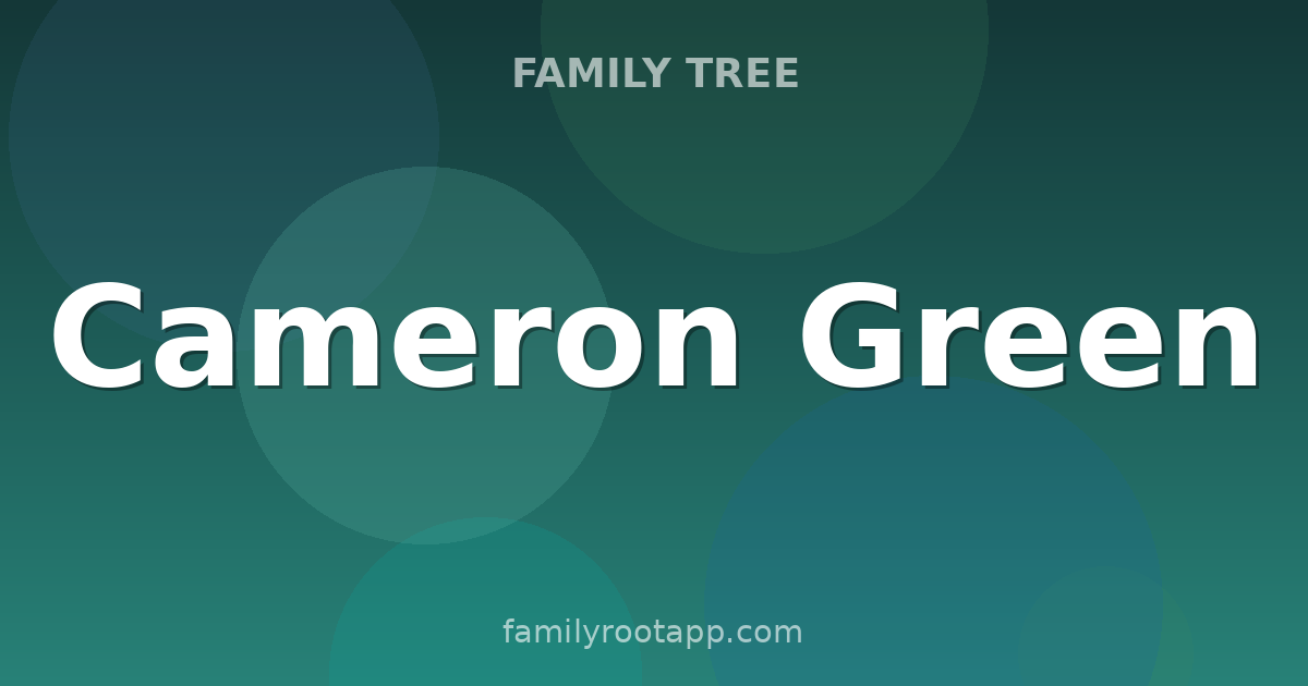 Cameron Green Family Tree: The Story Behind Australia's Tall All-Rounder