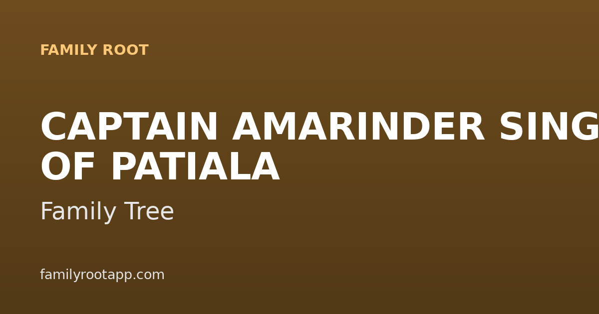 Captain Amarinder Singh Family Tree: The Story Behind Patiala's Royal-Political Family