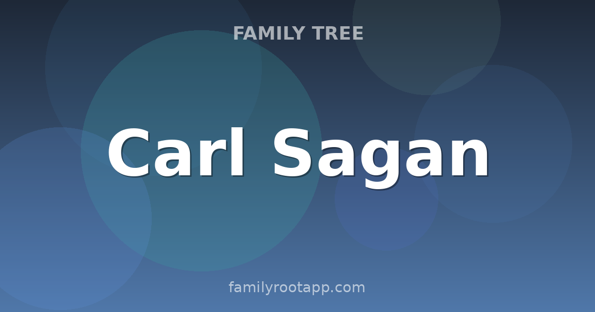 Carl Sagan Family Tree: The Story Behind Cosmos's Host