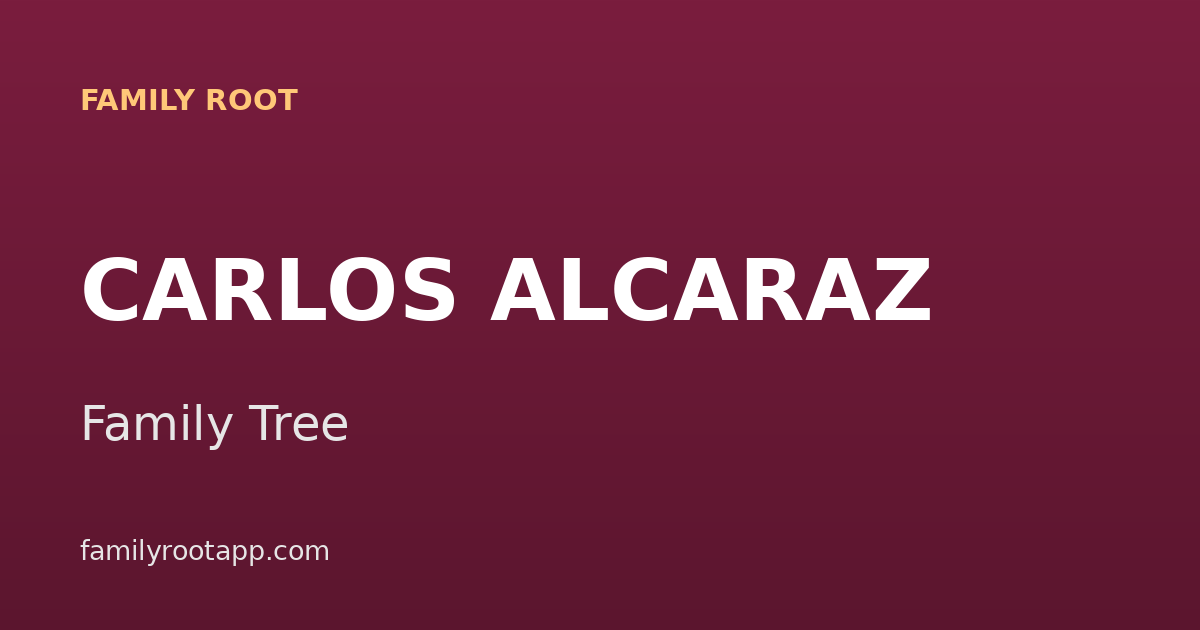 Carlos Alcaraz Family Tree: The Story Behind Spain's Tennis Phenomenon