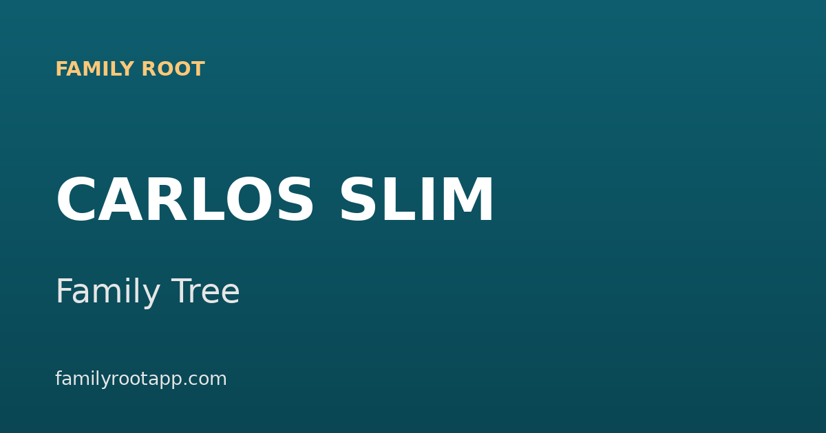 Carlos Slim Family Tree: The Story Behind Mexico's Richest Man