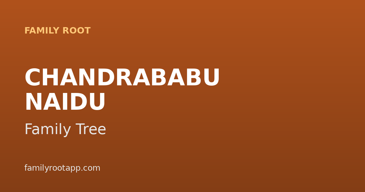 Chandrababu Naidu Family Tree: The Story Behind the TDP Founder and Andhra CM