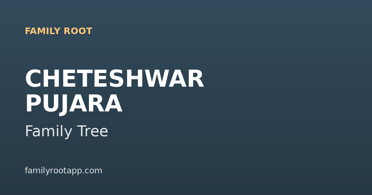 Cheteshwar Pujara Family Tree: The Story Behind India's Test-Match Wall
