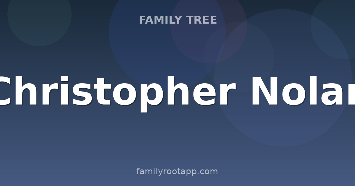 Christopher Nolan Family Tree: The Story Behind Oppenheimer's Director