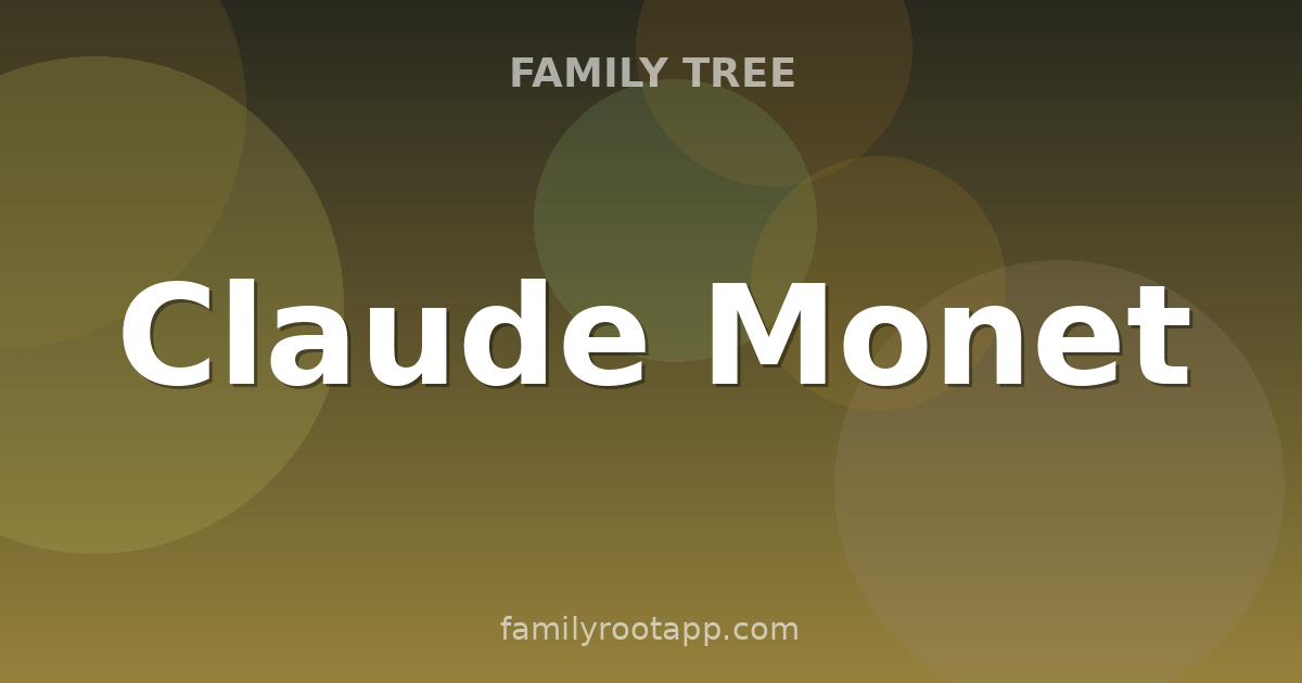 Claude Monet Family Tree: The Story Behind Impressionism's Founding Father