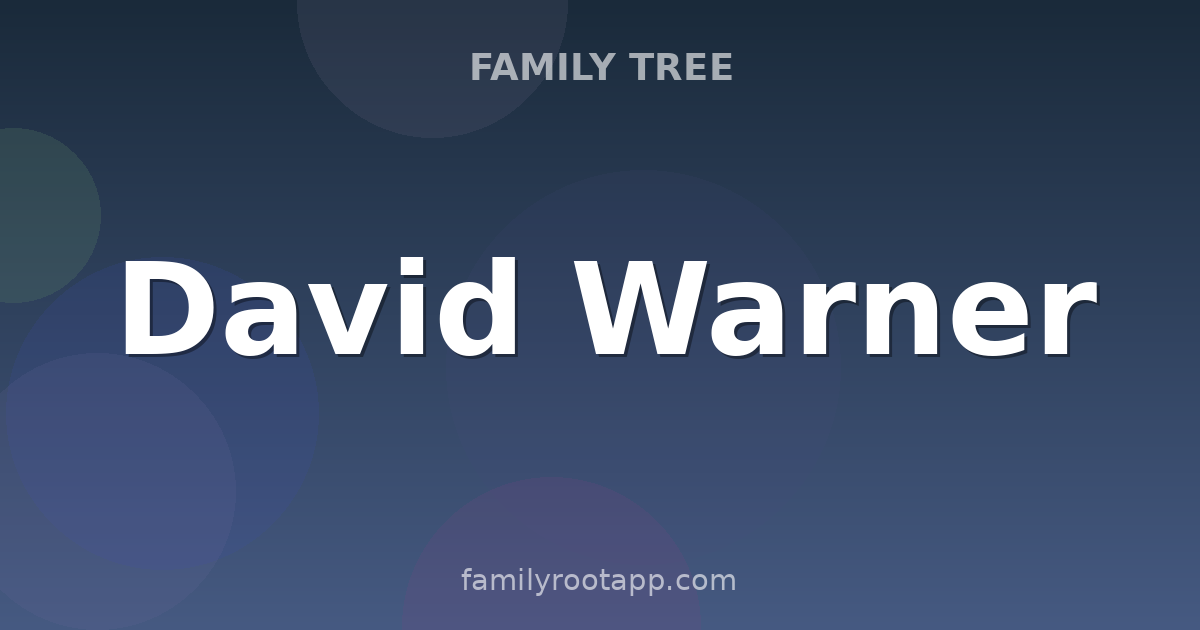 David Warner Family Tree: The Story Behind Australia's Aggressive Opener