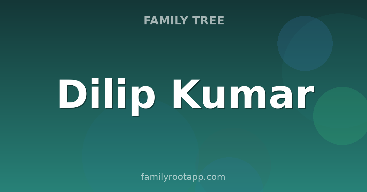 Dilip Kumar Family Tree: The Story Behind The Tragedy King