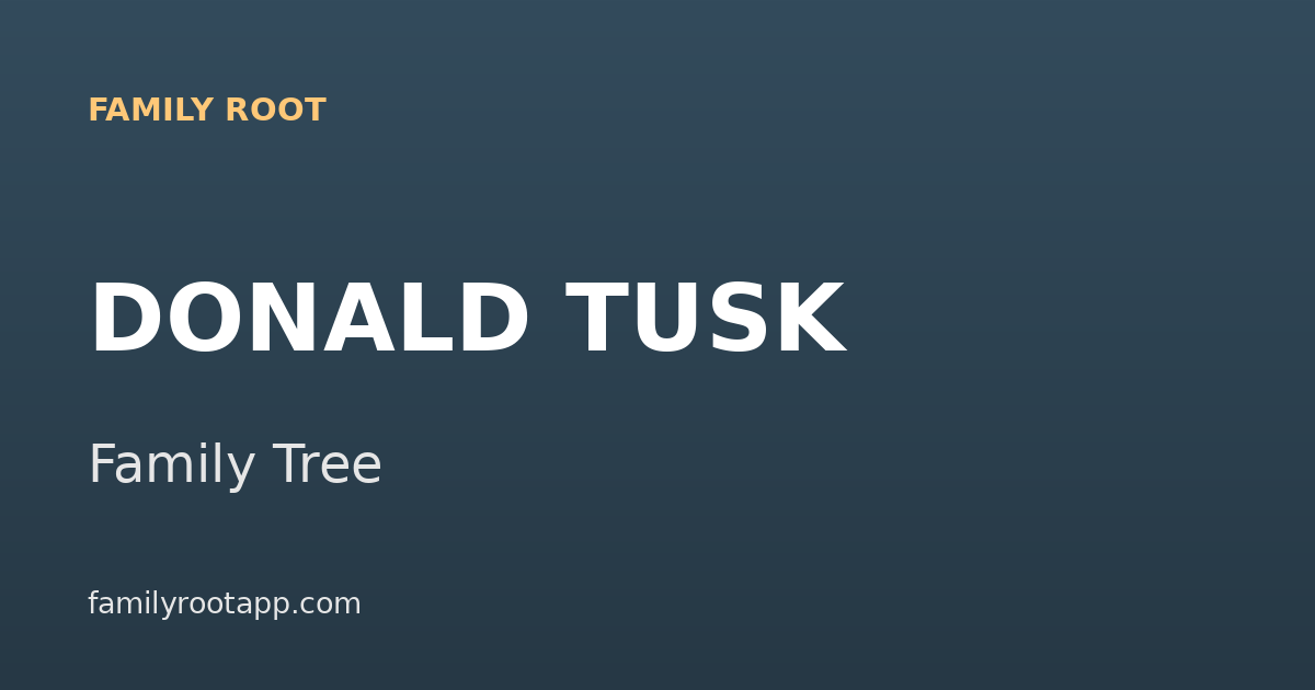 Donald Tusk Family Tree: The Story Behind Poland's Returning Prime Minister