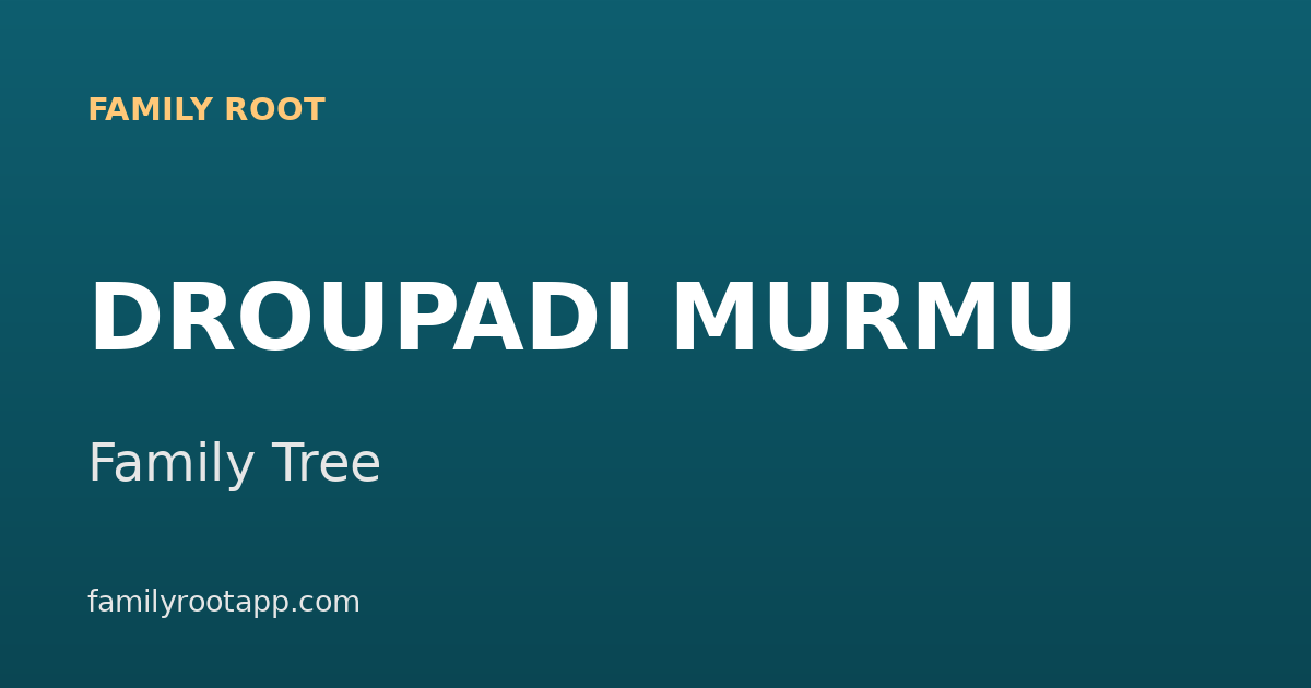 Droupadi Murmu Family Tree: The Story Behind India's First Tribal President