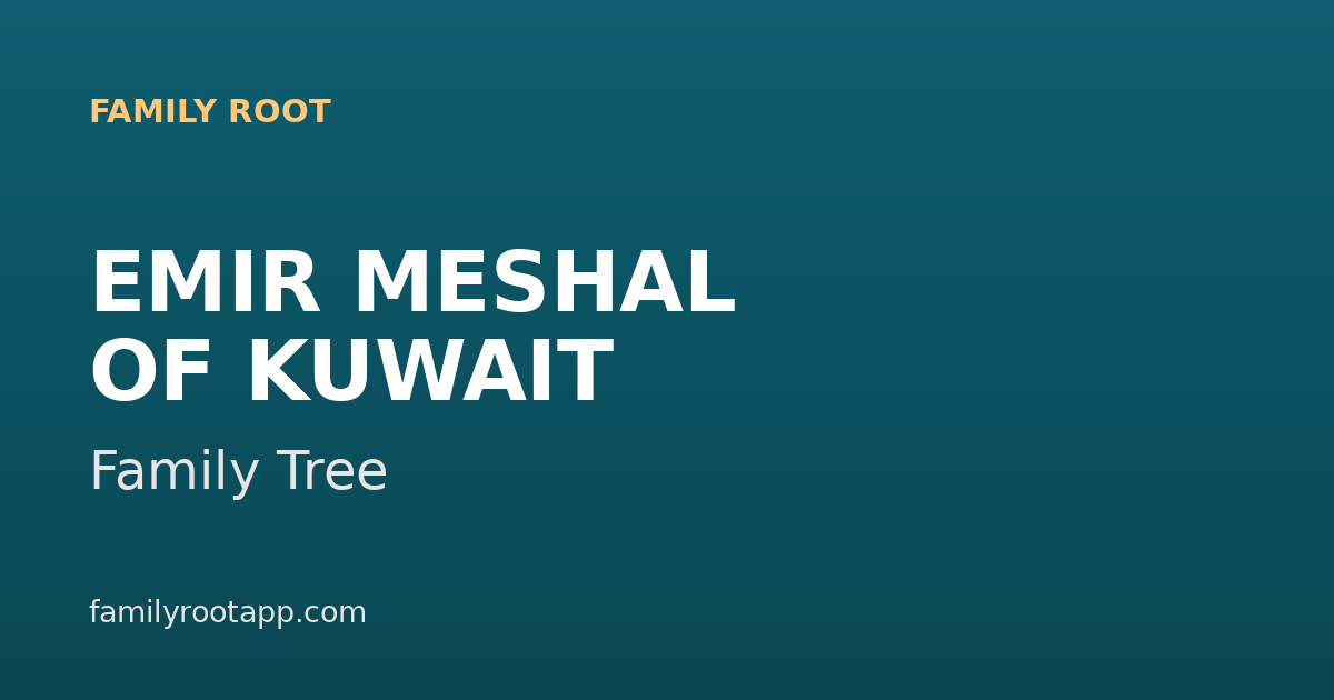 Emir Meshal Family Tree: The Story Behind Kuwait's 17th Emir