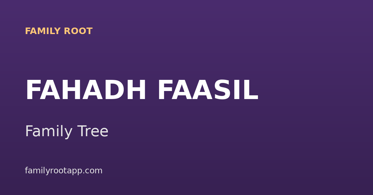Fahadh Faasil Family Tree: The Story Behind Malayalam Cinema's Modern Character Lead