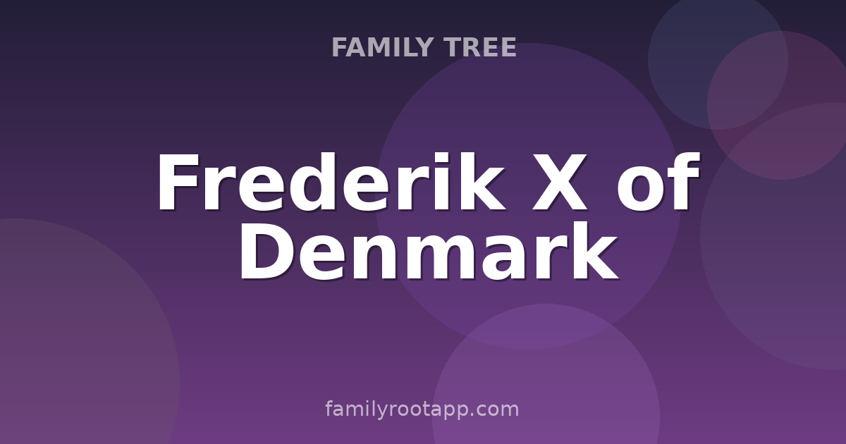 Frederik X of Denmark Family Tree: The Story Behind Denmark's Modern King