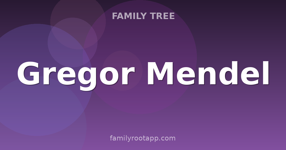 Gregor Mendel Family Tree: The Story Behind The Father of Genetics