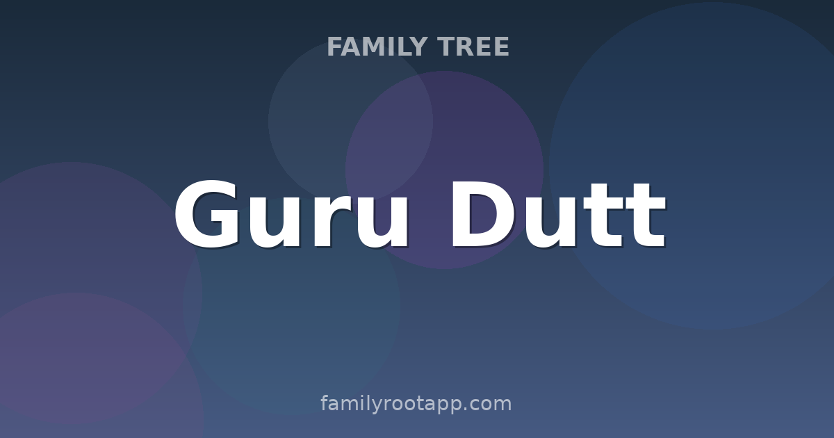 Guru Dutt Family Tree: The Story Behind Bollywood's Tragic Auteur