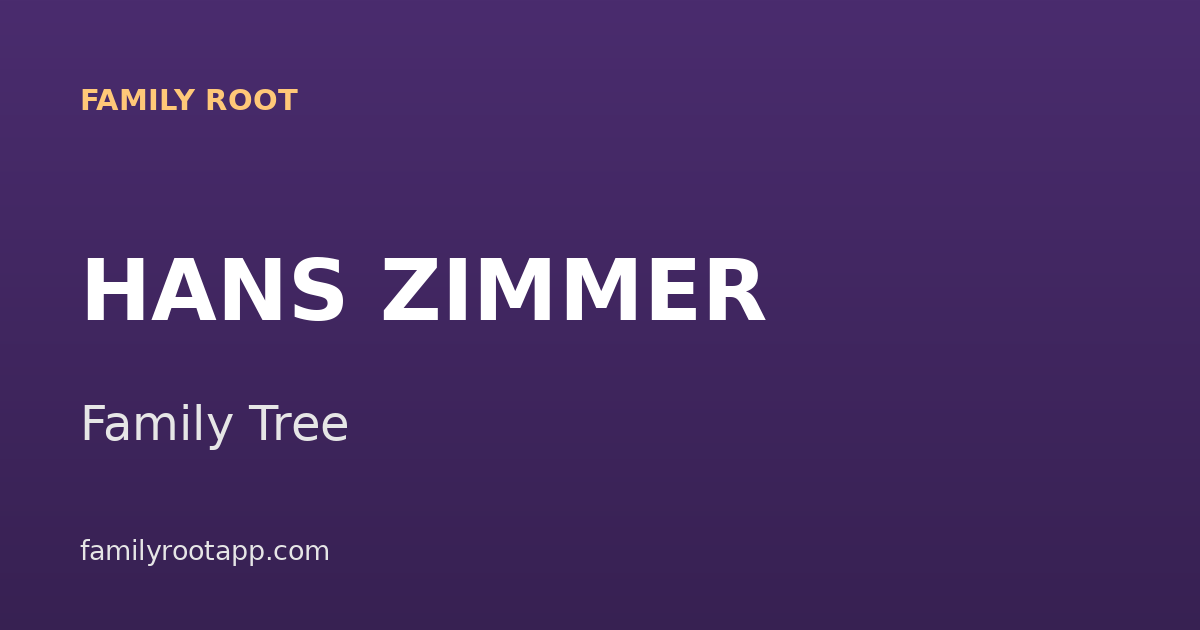 Hans Zimmer Family Tree: The Story Behind a Generation of Hollywood Film Scores