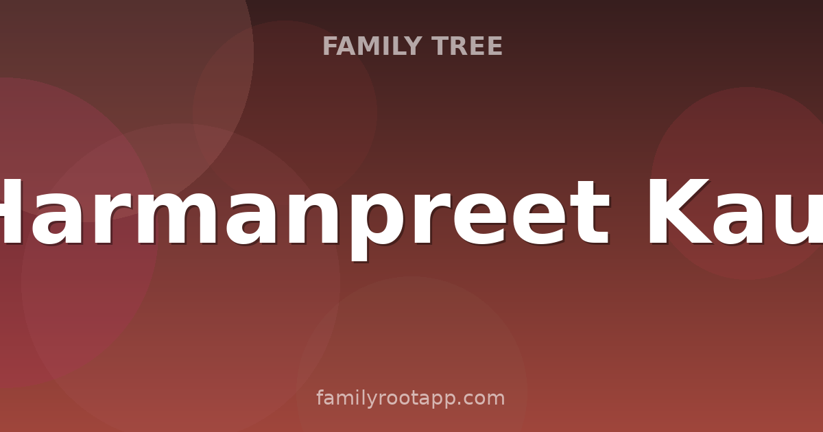 Harmanpreet Kaur Family Tree: The Story Behind India's Women's Captain