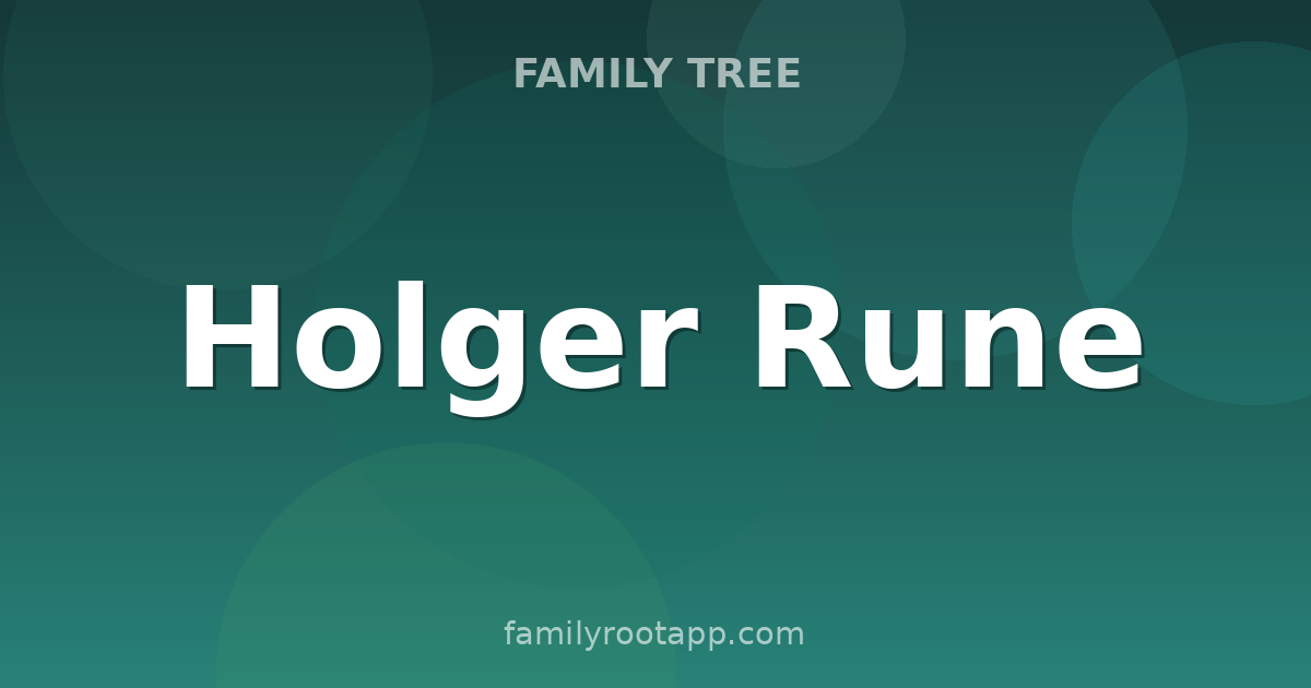 Holger Rune Family Tree: The Story Behind Denmark's Top Tennis Player