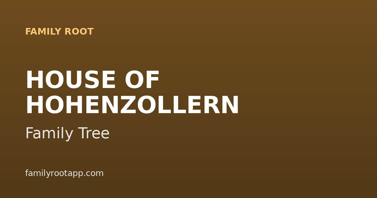 House of Hohenzollern Family Tree: The Story Behind Germany's Former Imperial Family