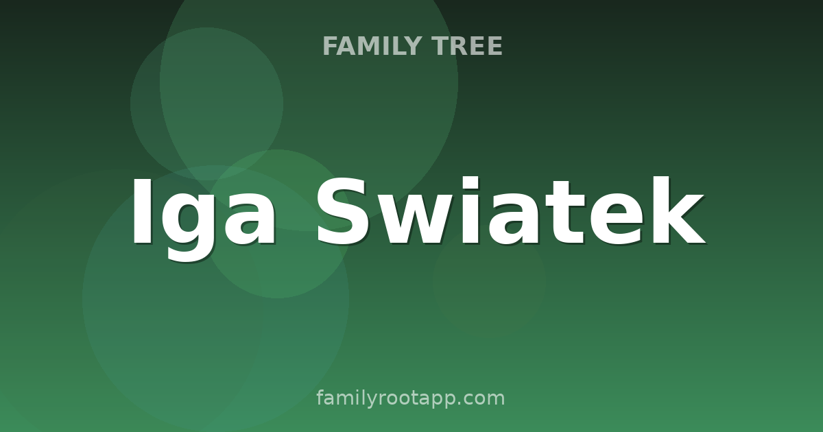 Iga Swiatek Family Tree: The Story Behind Poland's WTA No. 1