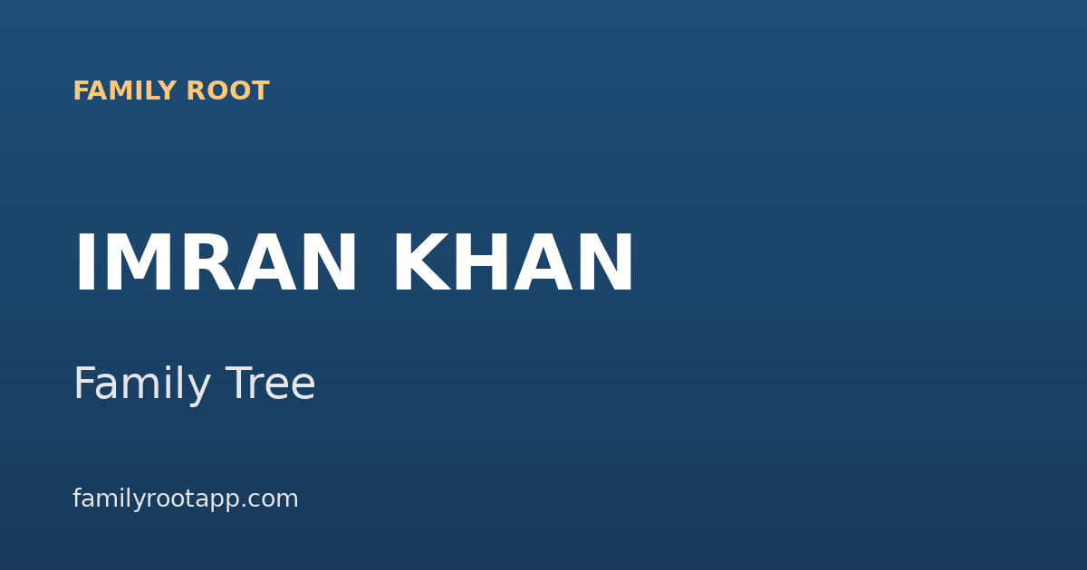 Imran Khan Family Tree: The Story Behind Pakistan's Cricket Captain Turned Prime Minister