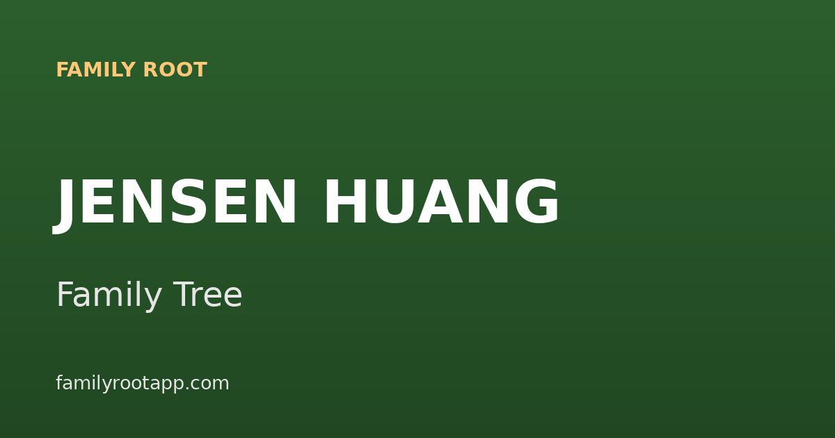 Jensen Huang Family Tree: The Story Behind the Nvidia CEO