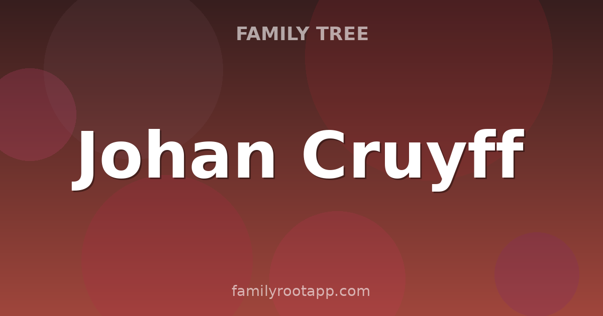Johan Cruyff Family Tree: The Story Behind Total Football's Greatest Player
