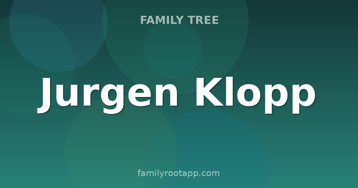 Jurgen Klopp Family Tree: The Story Behind Liverpool's Heavy-Metal Coach