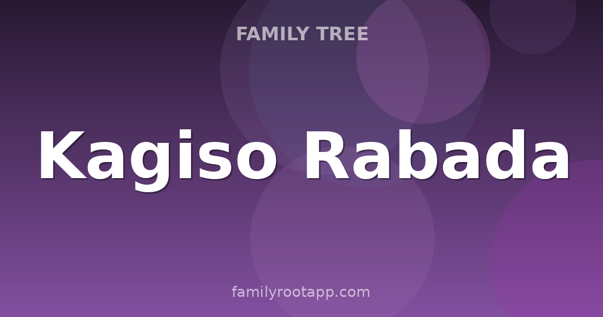 Kagiso Rabada Family Tree: The Story Behind South Africa's Premier Fast Bowler