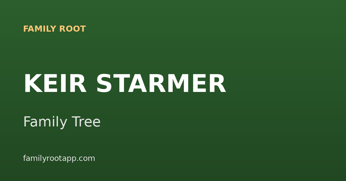 Keir Starmer Family Tree: The Story Behind Britain's Working-Class Prime Minister