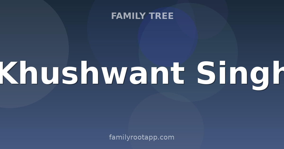 Khushwant Singh Family Tree: The Story Behind Train to Pakistan's Author
