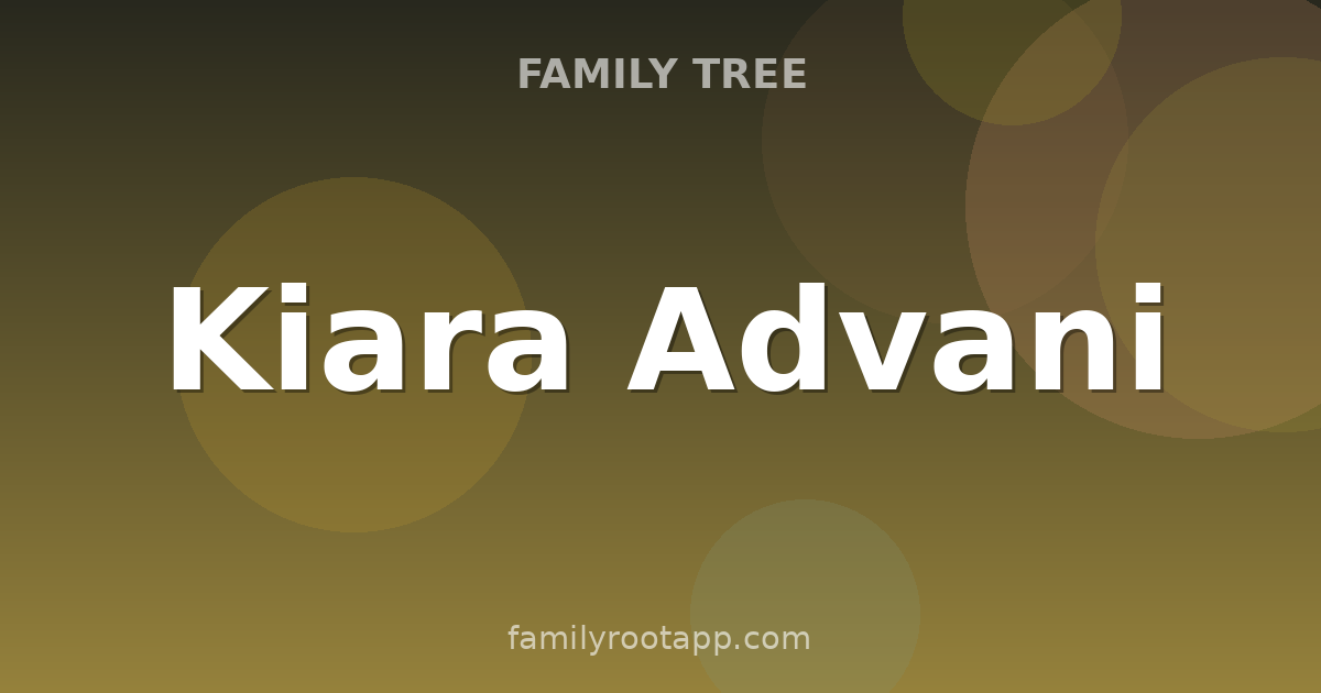 Kiara Advani Family Tree: The Story Behind Bollywood's Sidharth Malhotra's Wife