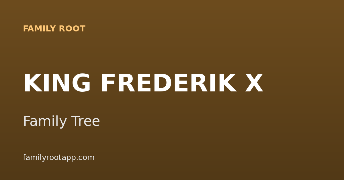 King Frederik X Family Tree: The Story Behind Denmark's New Monarch