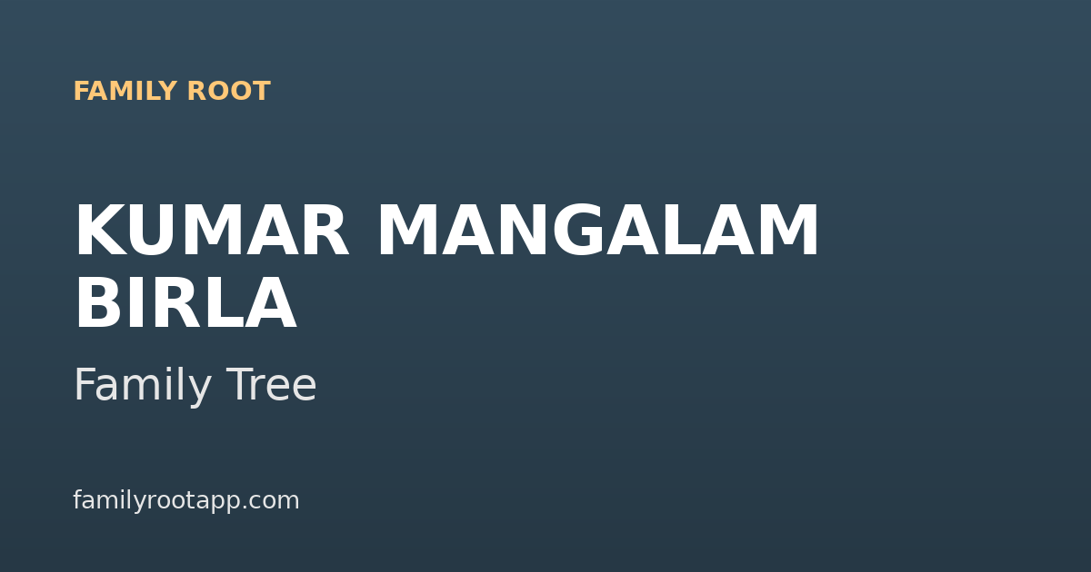 Kumar Mangalam Birla Family Tree: The Story Behind the Aditya Birla Group