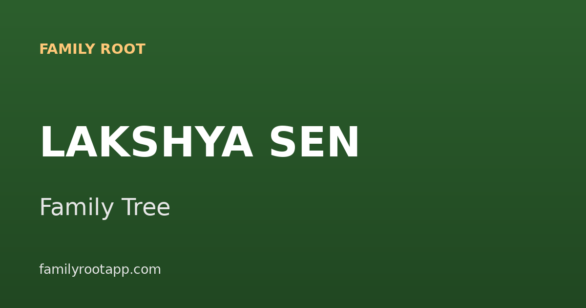 Lakshya Sen Family Tree: The Story Behind India's New Badminton Star